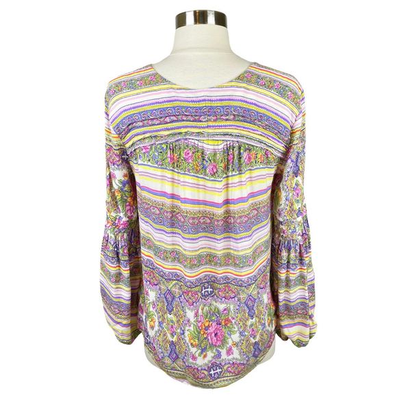 Maeve x Anthropologie Ceresco Bohemian Peasant Top - Size XS - Picture 6 of 7